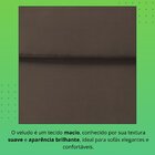 Sofá Florianópolis 3 Lugares 210 Cm Veludo Marrom