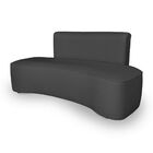 Sofá Forma Orgânico 3 Lugares Recepção Sala Curvo Escritório