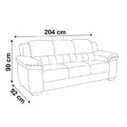 Sofá Fox 3 Lugares – Linoforte Moveis - Cinza