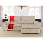 Sofá Fusion 2.60m Elétrico Com Usb E Vibro Massagem - Bege