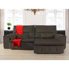 Sofá Fusion 2.60m Elétrico Com Usb E Vibro Massagem - Marrom