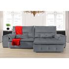 Sofá Fusion 3.00m Elétrico Com Usb E Vibro Massagem - Cinza