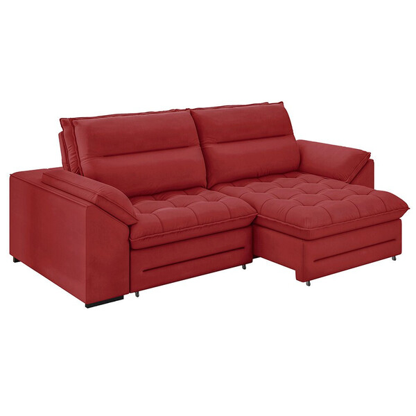 Sofá Gabriela Retrátil E Reclinável Besthouse 2,60 Metros 3 O