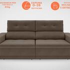 Sofá Gaia Assento Retrátil E Reclinável Marrom 1,70m (l) - Ne