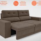 Sofá Gaia Assento Retrátil E Reclinável Marrom 1,70m (l) - Ne