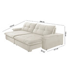 Sofá Gaia Linho 02 Módulos 100 Cm B25cm Meu Sofá Online