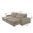 Sofá Gaia Veludo 02 Módulos 80 Cm B25cm Meu Sofá Online