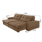 Sofá Gaia Veludo 02 Módulos 90 Cm B25cm Meu Sofá Online