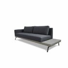 Sofá Game 4 Lugares 240 Living Contemporâneo Mescla Cinza Cla