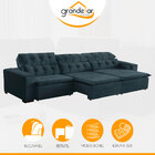 Sofá Grande 380 Cm Retrátil Mola Bonel D28 Pillow Reclinável