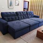 Sofá Grande 380 Cm Retrátil Mola Bonel D28 Pillow Reclinável