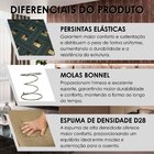 Sofá Grécia 4 Lugares Com Chaise Linho 2,90m Bege