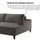 Sofá Grécia 4 Lugares Com Chaise Veludo 2,70m