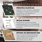 Sofá Grécia 4 Lugares Com Chaise Veludo 2,70m Marrom