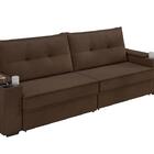 Sofá Hannover Premium 2,10m Assento Retrátil/reclinável Suede