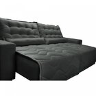 Sofá Ibiza 2,02m Retrátil, Reclinável Com Molas Suede Yescasa