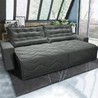 Sofá Ibiza 2,02m Retrátil, Reclinável Com Molas Suede Yescasa