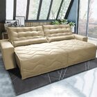 Sofá Ibiza 2,02m Retrátil, Reclinável Com Molas Suede Yescasa