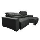 Sofá Ibiza 2,32m Retrátil, Reclinável Com Molas Suede Yescasa