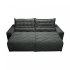 Sofá Ibiza 2,32m Retrátil, Reclinável Com Molas Suede Yescasa