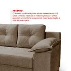 Sofá Ibiza 2 Lugares Casal Fixo Luxo Aveludado Avelã