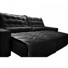 Sofá Ibiza 3,02m Retrátil, Reclinável Com Molas Suede Yescasa