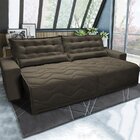 Sofá Ibiza 3,02m Retrátil, Reclinável Com Molas Suede Yescasa