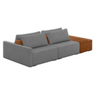 Sofá Ilha 2 Lugares Living 232cm Modulado Para Sala Lary Linh