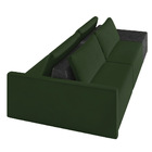 Sofá Ilha 2 Lugares Living 232cm Modulado Sala Lary Veludo/pu