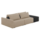 Sofá Ilha 2 Lugares Living 252cm Modulado Para Sala Lary Linh