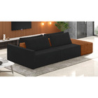 Sofá Ilha 2 Lugares Living 252cm Modulado Para Sala Lary Velu