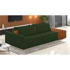 Sofá Ilha 2 Lugares Living 252cm Modulado Para Sala Lary Velu