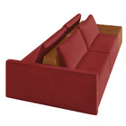 Sofá Ilha 2 Lugares Living 252cm Modulado Para Sala Lary Velu