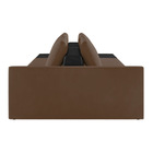 Sofá Ilha 2 Lugares Living 252cm Modulado Sala Lary Veludo/pu