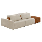 Sofá Ilha 2 Lugares Living 272cm Modulado Para Sala Lary Bouc