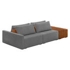 Sofá Ilha 2 Lugares Living 272cm Modulado Para Sala Lary Bouc