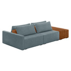 Sofá Ilha 2 Lugares Living 292cm Modulado Para Sala Lary Bouc