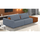 Sofá Ilha 2 Lugares Living 292cm Modulado Para Sala Lary Linh