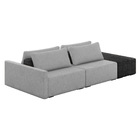 Sofá Ilha 2 Lugares Living 292cm Modulado Para Sala Lary Linh