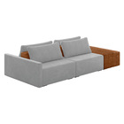 Sofá Ilha 2 Lugares Living 292cm Modulado Para Sala Lary Velu