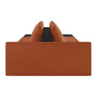 Sofá Ilha 2 Lugares Living 292cm Modulado Sala Lary Bouclê/pu