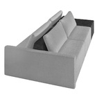 Sofá Ilha 2 Lugares Living 292cm Modulado Sala Lary Bouclê/pu