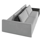 Sofá Ilha 2 Lugares Living 292cm Modulado Sala Lary Veludo Ci