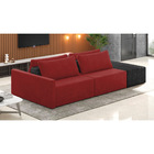 Sofá Ilha 2 Lugares Living 292cm Modulado Sala Lary Veludo/pu