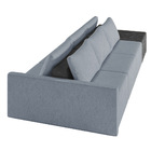 Sofá Ilha 3 Lugares Living 312cm Modulado Para Sala Lary Linh