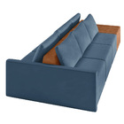 Sofá Ilha 3 Lugares Living 312cm Modulado Para Sala Lary Velu