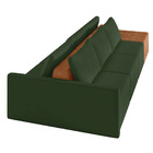 Sofá Ilha 3 Lugares Living 312cm Modulado Para Sala Lary Velu