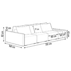 Sofá Ilha 3 Lugares Living 312cm Modulado Sala Lary Veludo Ro