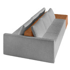 Sofá Ilha 3 Lugares Living 342cm Modulado Para Sala Lary Bouc