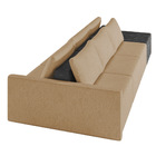 Sofá Ilha 3 Lugares Living 342cm Modulado Para Sala Lary Linh